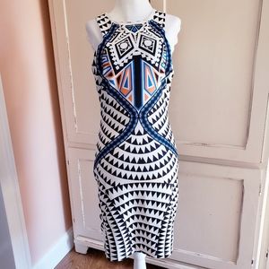 NWT Jealous Tomato Geometric Print Cutout Dress